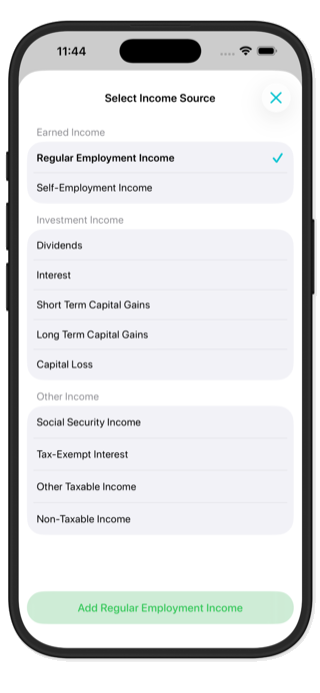 Stock compensation income types